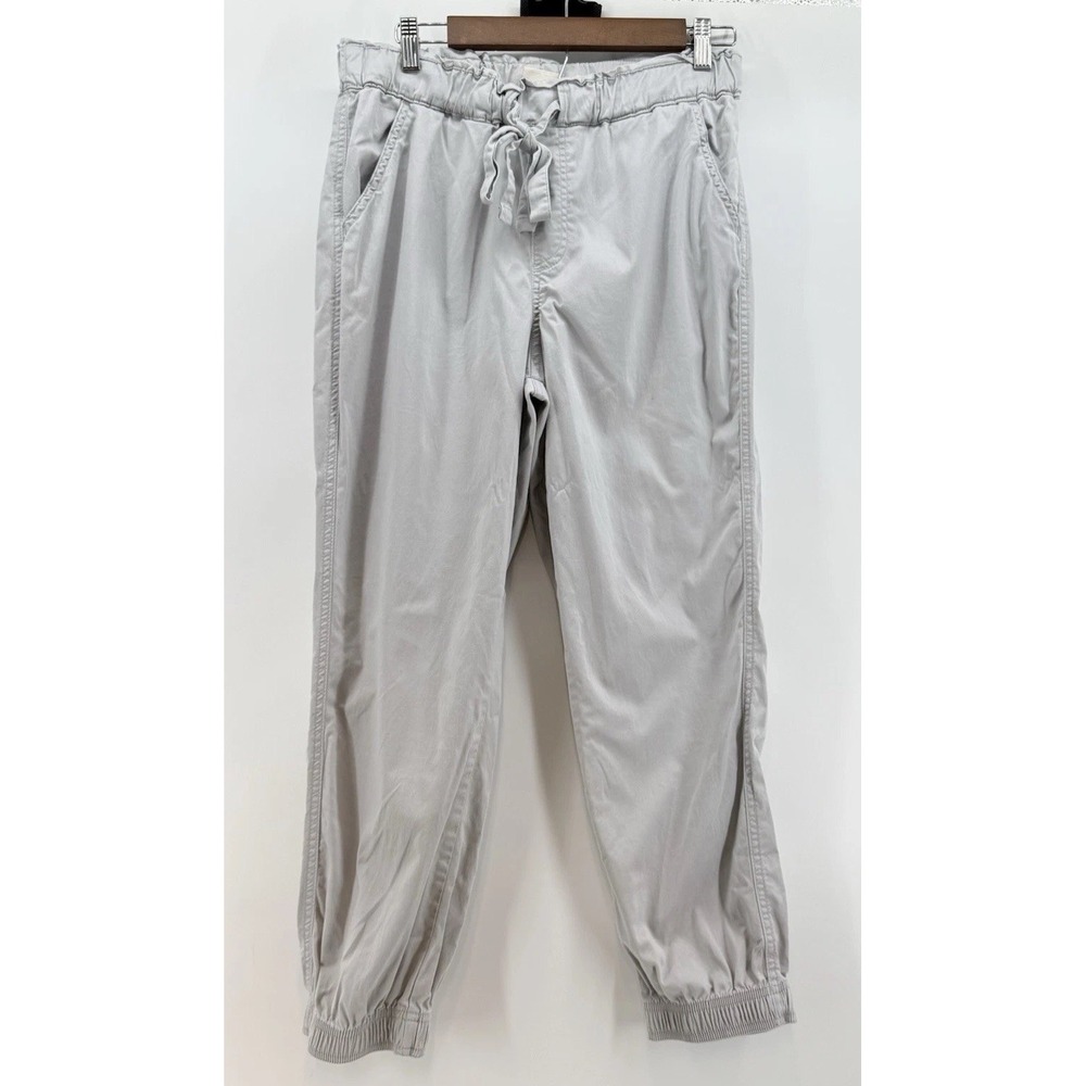 Knox Rose Gray Lyocell Cotton Blend Elasticized Waist Jogger Pants Women's M
